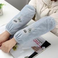 可爱女士办公工作套袖加长款 冬季女孩学生护袖成人厨房防污袖套