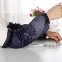 秋冬款双层刺绣蕾丝女防污办公护袖透明袖套学生长款袖头白色袖筒