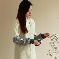 韩国可爱棉质束口套袖防污舒适袖套办公居家时尚护袖