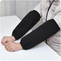 加长大码防水袖套厨房防油渐套袖冬耐磨工作宽松男女时尚黑色护袖