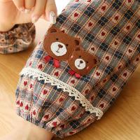 日式棉麻袖套文艺厨房防污套袖办公室工作防脏护袖日常家务袖套