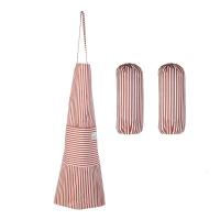 防水布艺围裙防油清洁围裙厨房家居工作服面包店半身围裙长袖套装