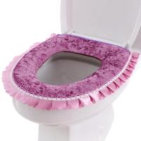 花边拉链马桶垫家用防水马桶坐垫加厚坐便套马桶套坐便器垫冬季