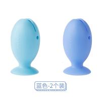 立式小鱼牙刷架牙具座2个装小巧牙刷头保护套旅行收纳