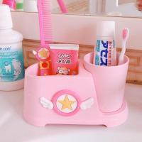 粉色小樱家用可爱卡通洗漱杯漱口杯牙刷架套装情侣刷牙杯牙具杯
