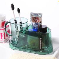 创意牙刷置物架座式卫生间漱口杯牙膏刷牙洗漱杯套装情侣牙具座盒