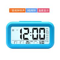 博汇室内温度计高精度夜光婴儿温计家用创意自动背光音乐闹钟