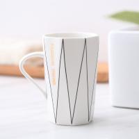 创意个性陶瓷漱口杯北欧情侣款一对黑白家用牙刷杯简约几何牙缸杯