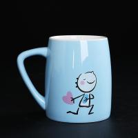 可爱情侣卡通洗漱杯陶瓷牙刷杯一对家用北欧漱口杯套装创意牙缸