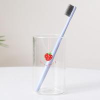 漱口杯ins小清新无铅玻璃杯可爱少女心 简约北欧刷牙洗漱杯带托盘