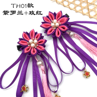 苏斯 发夹韩式公主淑女儿童可爱宝宝发夹发饰品手工头花编织带高档顶夹新款儿童头花