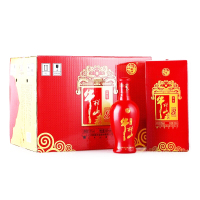 牛栏山百年二锅头白酒 百年红8 38度500ml 整箱6瓶装 婚庆送礼