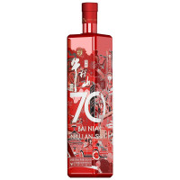 北京牛栏山百年二锅头70 53度500ml 1瓶装 清香型国产白酒送礼品袋