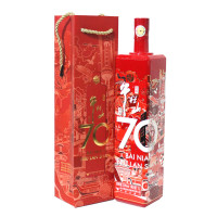 北京牛栏山百年二锅头白酒70 53度1L 1瓶装 清香型 国产白酒纯粮食1000ml