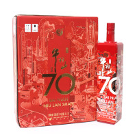 北京牛栏山百年二锅头白酒70 53度1L整箱6瓶清香型整箱白酒国产送礼