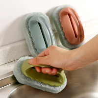 [2个装]新款带手柄浴缸刷浴室瓷砖刷 厨房去污刷子 洗锅神器魔力擦清洁刷