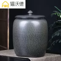 攸竹 景德镇陶瓷米缸茶叶缸酒坛水缸油缸15斤20斤30斤50斤 防潮储物罐