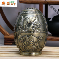 上新上新复古牙签盒手压自动弹出牙签筒客厅创意个性金属福字礼品摆件新