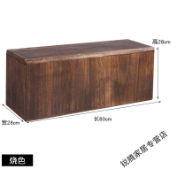 上新上新收纳凳子储物凳可坐实木家用玩具杂物整理收纳箱多功能换鞋凳新 80x28x28烧色收纳凳 其他