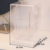 上新上新透明化妆刷收纳盒收纳桶桌面眉笔美妆刷子笔刷筒防尘有盖一件新