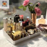 抖音红亚克力桌面化妆品收纳盒创意护肤口红整理架女生宿舍神器