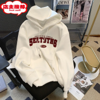 SHANCHAO2023冬新款情侣男女装~欧货hiphop字母印花连帽卫衣