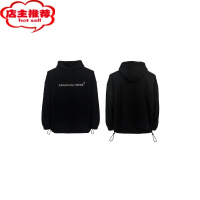 SHANCHAOCulture小众金属印花加绒垫肩潮牌休闲邓为同款卫衣男设计感上衣