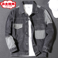 SHANCHAO款潮牌牛仔外套男ins潮流宽松大码休闲工装上衣服夹克