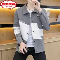 SHANCHAO痞帅男士高端外套潮牌2023新款春装工装夹克潮流网红休闲男装