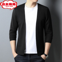 SHANCHAO非酋/百库服饰2023年新款针织开衫外套休闲百搭时尚男装上衣