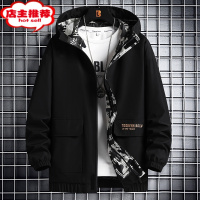 SHANCHAO工装外套男士2023新款潮牌连帽派克男装上衣服夹克男生