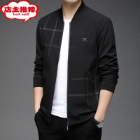 SHANCHAO新款奇 玛尼亚男士夹克时尚百搭棒球领宽松薄款休闲外套潮