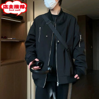 SHANCHAO棒球服外套男生款高级感美式复古vintage潮牌宽松飞行员夹克