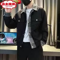 SHANCHAO潮牌工装外套男痞帅男装上衣服2023新款褂子高级感休闲夹克