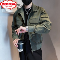 SHANCHAO男士高级感美式工装夹克潮流休闲百搭军事男装潮牌痞帅外套