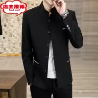 SHANCHAO中山装男外套2023新款中华立领款潮流休闲中国风夹克男装上衣