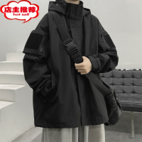 SHANCHAO桑延同款魔术贴男款川西旅游穿搭登山外套机能工装夹克