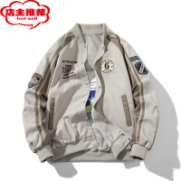 SHANCHAO美式飞行员夹克男女士春休闲复古加厚情侣棉衣棒球服外套潮