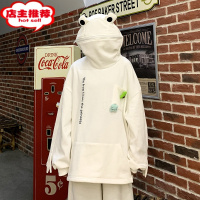 SHANCHAO高级感青蛙薄款卫衣男潮牌oversize国潮小众roora情侣装外套