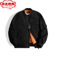 SHANCHAO工装美式复古福叔飞行员夹克外穿休闲军旅棒球服外套男潮