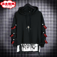 SHANCHAO网红超火cec暗黑系潮牌卫衣男青少年ins韩版潮流嘻哈街舞连帽上衣