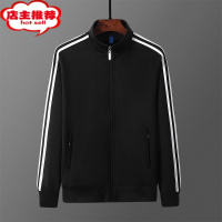 SHANCHAO新款男女红色外套团购订制休闲运动套装上衣情侣卫衣跑步健身