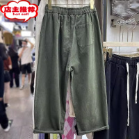 SHANCHAO特大码300斤日系工装裤男女装美式复古高街宽松休闲阔腿直筒裤子2