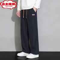 SHANCHAO灯芯绒男裤秋季卫裤直筒青少年宽松运动潮牌阔腿运动休闲长裤