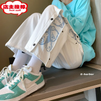 SHANCHAO休闲裤子男生宽松潮牌束脚运动长裤夏季韩版潮流卡通小熊排扣卫裤