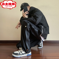 SHANCHAO美式户外进藏裤子男款秋季爬山穿搭山系机能冲锋裤直筒尼龙登山裤