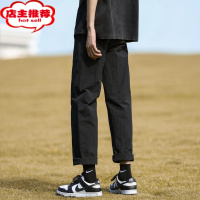 SHANCHAO@ 军绿色休闲裤男夏季薄款美式复古宽松直筒裤子男款
