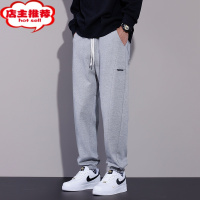 SHANCHAO军绿色裤子男士2023新款宽松束脚潮牌运动男生卫裤休闲长裤