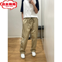 SHANCHAO日系男装/女装同款宽松直筒休闲长裤工装裤系带2023455481