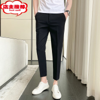 SHANCHAO修身西装裤子男韩版潮流商务休闲长裤夏季垂感小脚九分西裤